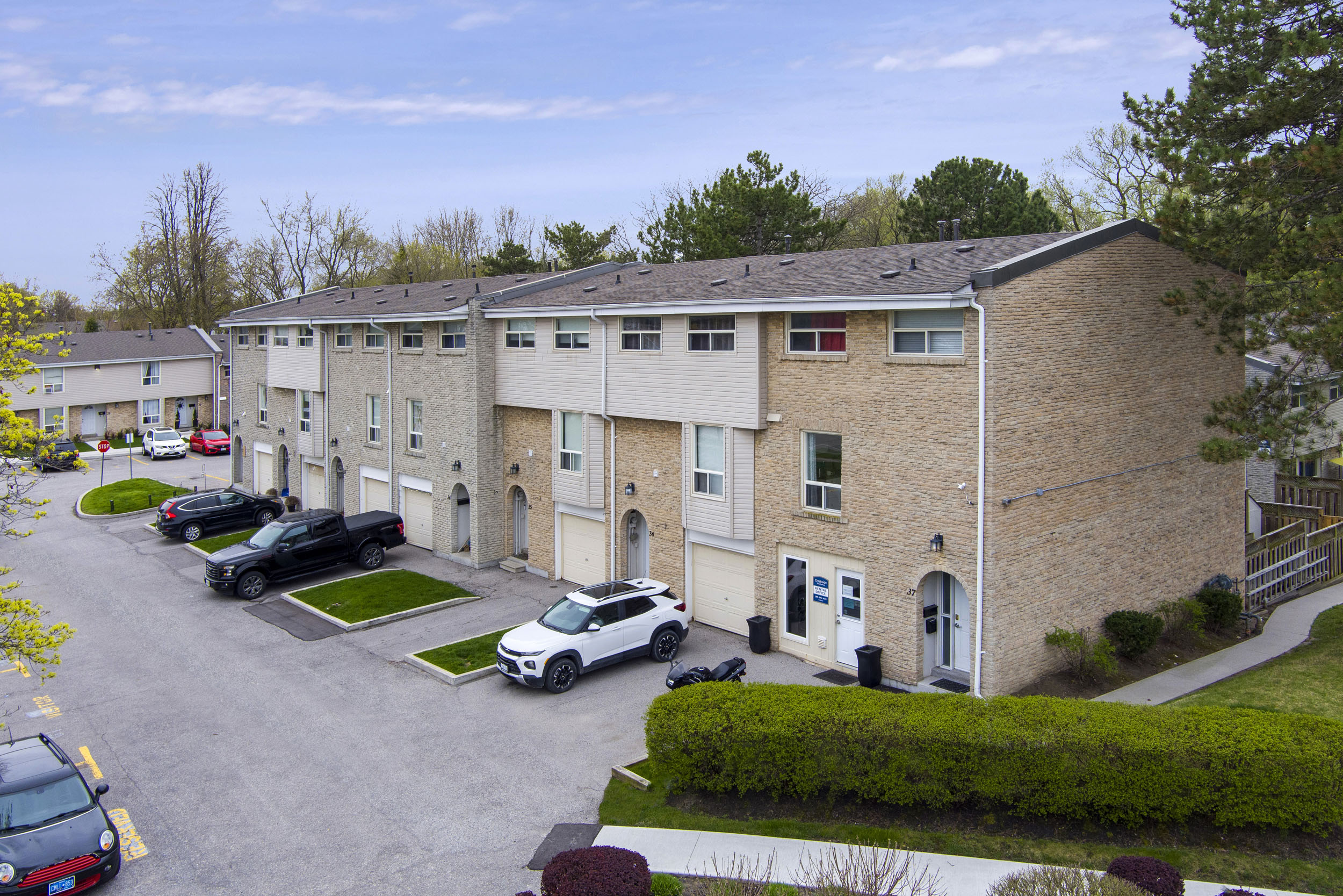 Exterior view of Creekside Townhomes