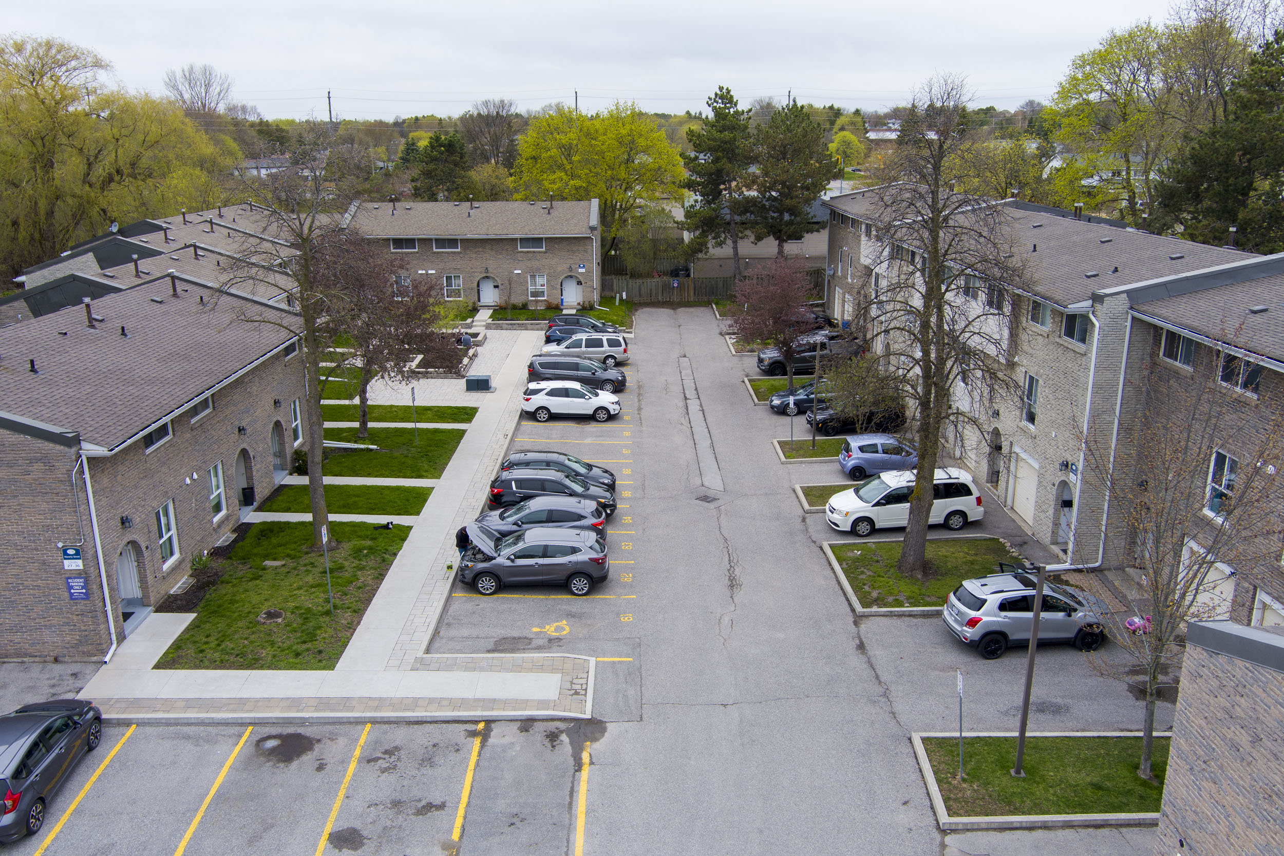 Exterior view of Creekside Townhomes