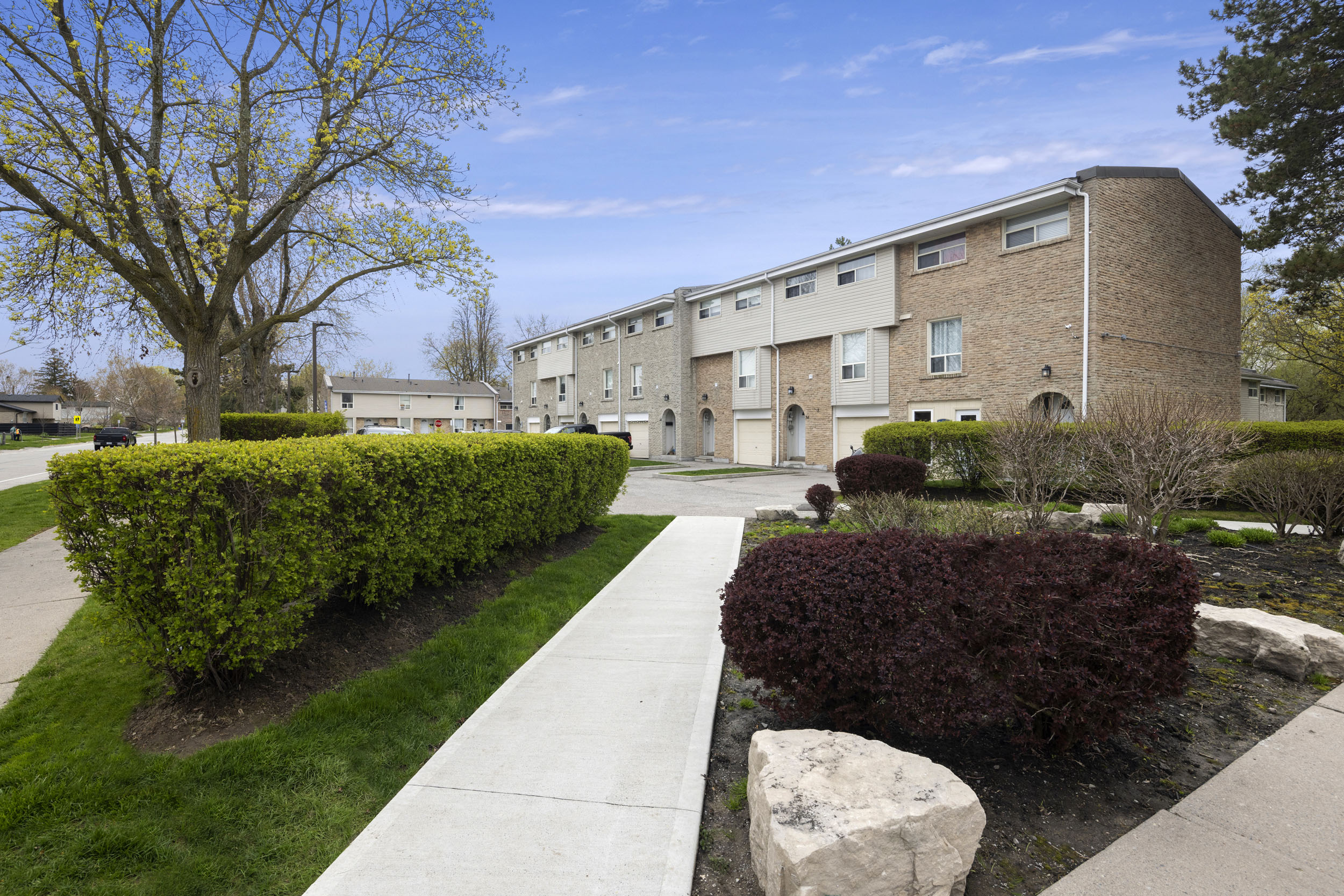 Exterior view of Creekside Townhomes