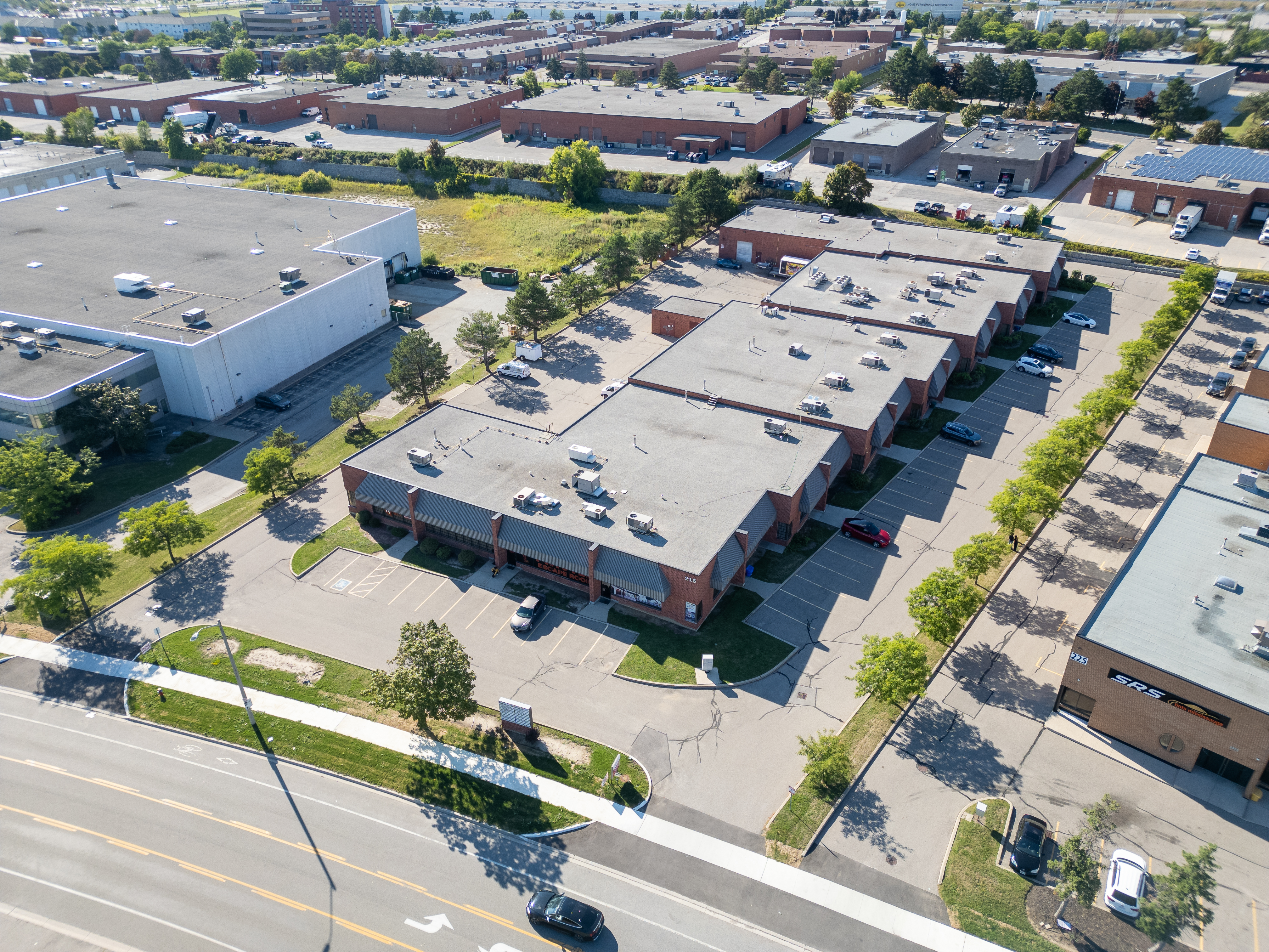 Aerial view of 215 Traders